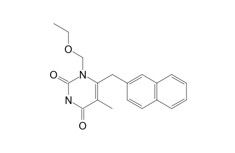 1-ETHOXYMETHYL-5-METHYL-6-(2-NAPHTHYLMETHYL)-URACIL