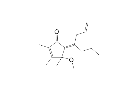 (5Z)-4-methoxy-2,3,4-trimethyl-5-(1-propylbut-3-enylidene)cyclopent-2-en-1-one