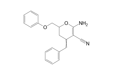 6-Amino-4-benzylidene-2-(phenoxymethyl)-3,4-dihydro-2H-pyran-5-carbonitrile