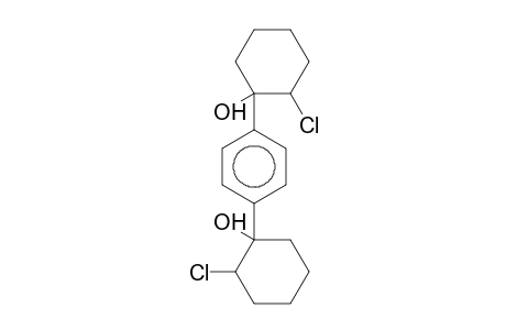 Benzene, 1,4-bis(1-hydroxy-2-chlorocyclohexyl)-