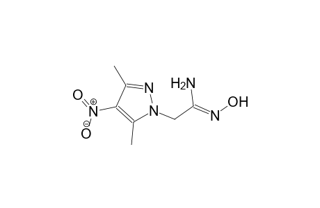 (1Z)-2-(3,5-dimethyl-4-nitro-1H-pyrazol-1-yl)-N'-hydroxyethanimidamide