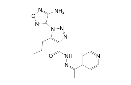 1-(4-amino-1,2,5-oxadiazol-3-yl)-5-propyl-N'-[(Z)-1-(4-pyridinyl)ethylidene]-1H-1,2,3-triazole-4-carbohydrazide