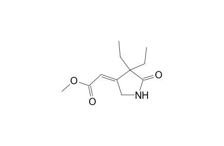 Methyl (2Z)-(4,4-diethyl-5-oxo-3-pyrrolidinylidene)ethanoate