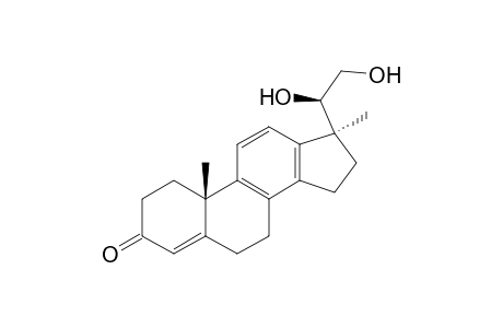 18-Norpregna-4,8,11,13-tetraen-3-one, 20,21-dihydroxy-17-methyl-, (17.alpha.,20R)-