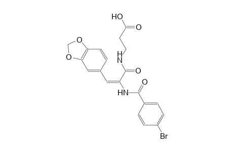 N-{(2E)-3-(1,3-benzodioxol-5-yl)-2-[(4-bromobenzoyl)amino]-2-propenoyl}-beta-alanine