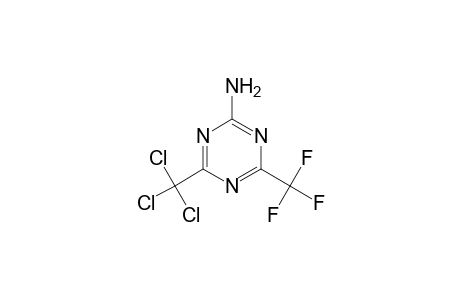 2-Amino-4-trichloromethyl-6-trifluoromethyl-1,3,5-triazine
