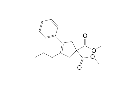 3-phenyl-4-propyl-cyclopent-3-ene-1,1-dicarboxylic acid dimethyl ester