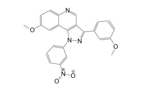 8-methoxy-3-(3-methoxyphenyl)-1-(3-nitrophenyl)-1H-pyrazolo[4,3-c]quinoline