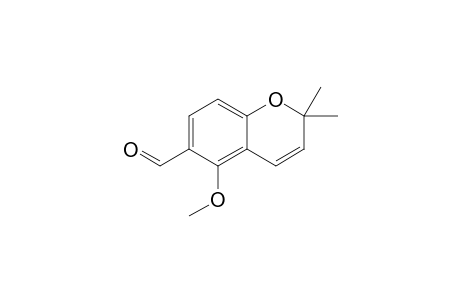 5-Methoxy-2,2-dimethyl-1-benzopyran-6-carboxaldehyde