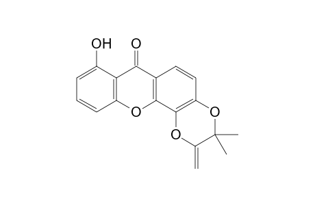 8-hydroxy-3,3-dimethyl-2-methylene-[1,4]dioxino[2,3-c]xanthen-7-one