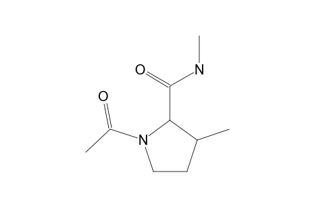 1-ACETYL-N, 3-DIMETHYL-2-PYRROLIDINECARBOXAMIDE