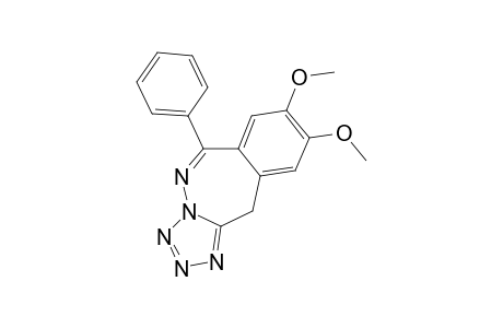 8,9-DIMETHOXY-6-PHENYL-11H-TETRAZOLO-[1,5-C]-[2,3]-BENZODIAZEPINE