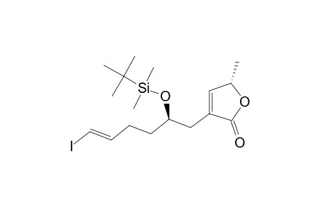 (2S)-4-[(E,2R)-2-[tert-butyl(dimethyl)silyl]oxy-6-iodanyl-hex-5-enyl]-2-methyl-2H-furan-5-one
