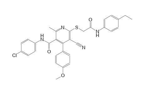 3-pyridinecarboxamide, N-(4-chlorophenyl)-5-cyano-6-[[2-[(4-ethylphenyl)amino]-2-oxoethyl]thio]-4-(4-methoxyphenyl)-2-methyl-