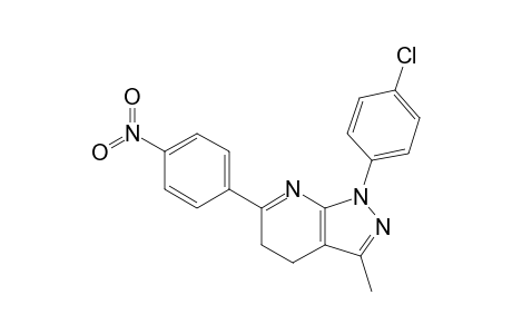 1-(4-Chlorophenyl)-3-methyl-6-(4-nitrophenyl)-4,5-dihydropyrazolo[3,4-b]pyridine