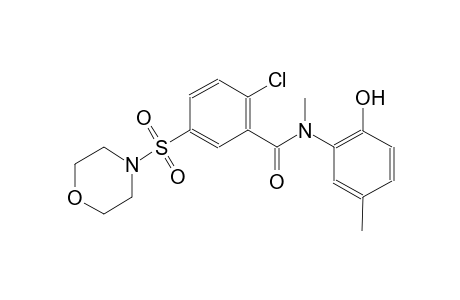 benzamide, 2-chloro-N-(2-hydroxy-5-methylphenyl)-N-methyl-5-(4-morpholinylsulfonyl)-