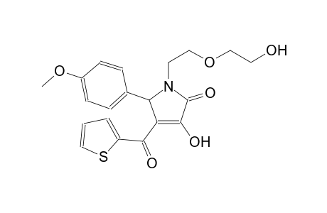 3-hydroxy-1-[2-(2-hydroxyethoxy)ethyl]-5-(4-methoxyphenyl)-4-(2-thienylcarbonyl)-1,5-dihydro-2H-pyrrol-2-one