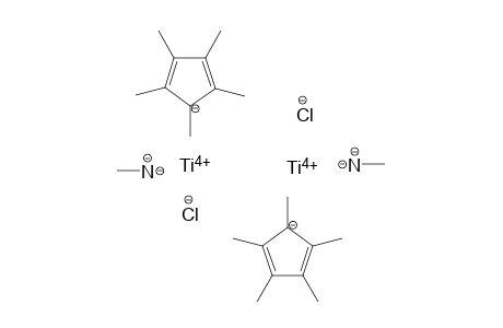 Titanium(IV) bis(1,2,3,4,5-pentamethylcyclopenta-2,4-dien-1-ide) dichloride bis(methylnitride)