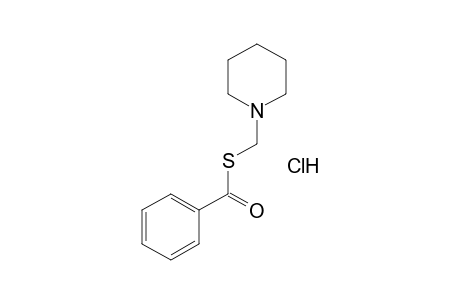 THIOBENZOIC ACID, S-PIPERIDINOMETHYL ESTER, HYDROCHLORIDE