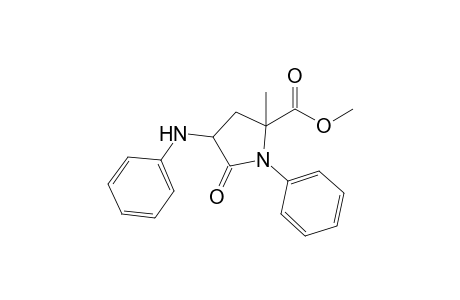 Methyl 3-anilino-5-methyl-2-oxo-1-phenylpyrrolidine-5-carboxylate