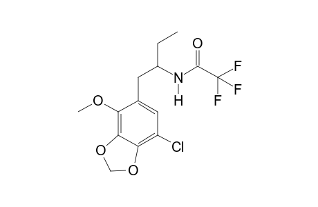 1-(2-Methoxy-3,4-methylenedioxyphenyl)butan-2-amine-A (-H,+Cl) TFA