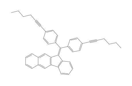 11-{Bis[4-(hex-1-ynyl)phenyl]methylene}-11H-benzo[b]fluorene