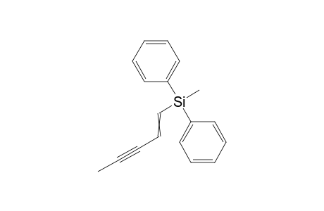 (e)-1-(methyldiphenyl)-4-methylbut-1-en-3-yne