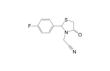 2-[2'-(p-Fluorophenyl)-4'-oxothiazolidin-3'-yl]acetonitrile