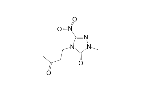 2-Methyl-5-nitro-4-(3-oxobutyl)-2,4-dihydro-3H-1,2,4-triazol-3-one