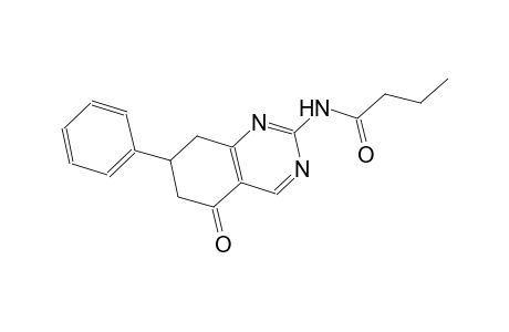 N-(5-oxo-7-phenyl-5,6,7,8-tetrahydro-2-quinazolinyl)butanamide
