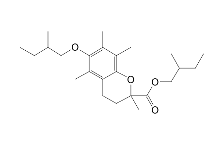 6-(2-Methylbutyl)oxy-2,5,7,8-tetramethylchroman-2-carboxylic acid, 2-methylbutyl ester