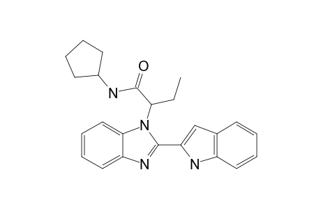 2-[2-(Indol-2-yl)-benzo[D]imidazol-1-yl]-N-cyclopentylbutanamide