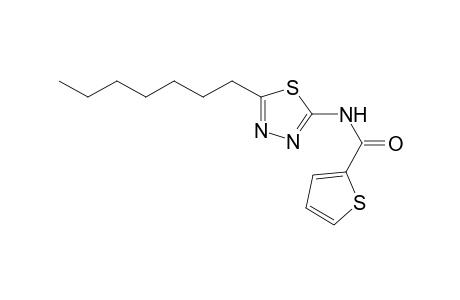 N-(5-Heptyl-1,3,4-thiadiazol-2-yl)-2-thiophenecarboxamide