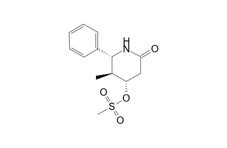 [4.alpha.,5.beta.,6.alpha.)-(+-)-5-Methyl-4-[(Methylsulfonyl)oxy]-6-phenyl-2-piperidinonene