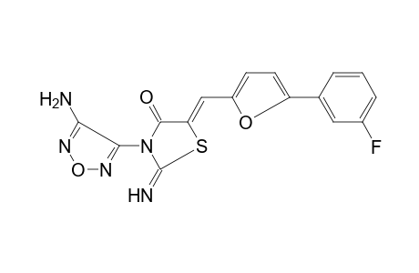 3-(4-Amino-furazan-3-yl)-5-[5-(3-fluoro-phenyl)-furan-2-ylmethylene]-2-imino-thiazolidin-4-one