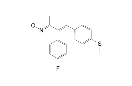 3-(4-FLUOROPHENYL)-4-(4-METHYLTHIOPHENYL)-3-BUTENE-2-OXIME