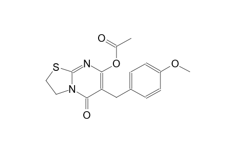 5H-thiazolo[3,2-a]pyrimidin-5-one, 7-(acetyloxy)-2,3-dihydro-6-[(4-methoxyphenyl)methyl]-