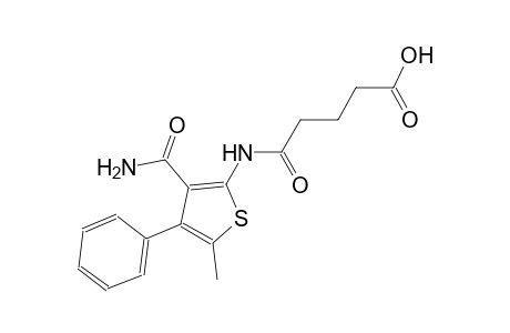5-{[3-(aminocarbonyl)-5-methyl-4-phenyl-2-thienyl]amino}-5-oxopentanoic acid