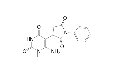 6-Amino-5-(2,5-dioxo-1-phenylpyrrolidin-3-yl)pyrimidine-2,4(1H,3H)-dione