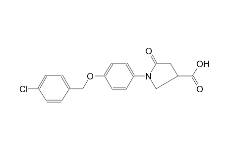 3-pyrrolidinecarboxylic acid, 1-[4-[(4-chlorophenyl)methoxy]phenyl]-5-oxo-