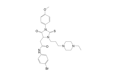 N-(4-bromophenyl)-2-[3-[3-(4-ethyl-1-piperazinyl)propyl]-1-(4-methoxyphenyl)-5-oxo-2-thioxo-4-imidazolidinyl]acetamide