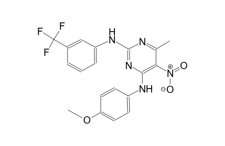 N~4~-(4-methoxyphenyl)-6-methyl-5-nitro-N~2~-[3-(trifluoromethyl)phenyl]-2,4-pyrimidinediamine