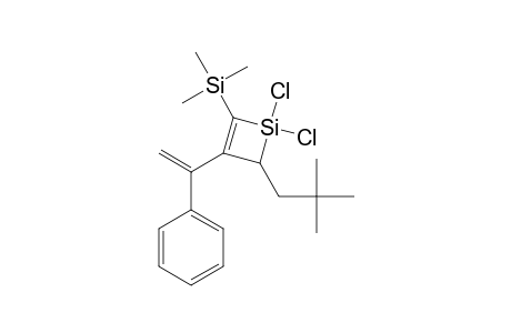1,1-DICHLORO-2-TRIMETHYLSILYL-3-(1'-PHENYLETHENYL)-4-NEOPENTYL-1-SILACYCLOBUT-2-ENE