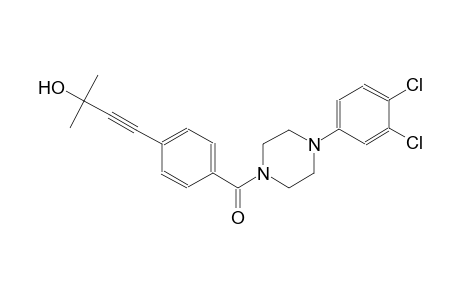 3-butyn-2-ol, 4-[4-[[4-(3,4-dichlorophenyl)-1-piperazinyl]carbonyl]phenyl]-2-methyl-
