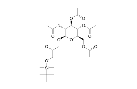 (2'S)-3'-TERT.-BUTYLDIMETHYLSILYLOXY-2'-HYDROXYPROPYL-3,4,6-TRI-O-ACETYL-2-ACETYLAMINO-2-DEOXY-BETA-D-GLUCOSIDE