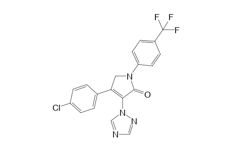 4-(4-chlorophenyl)-3-(1H-1,2,4-triazol-1-yl)-1-(4-(trifluoromethyl)phenyl)-1H-pyrrol-2(5H)-one