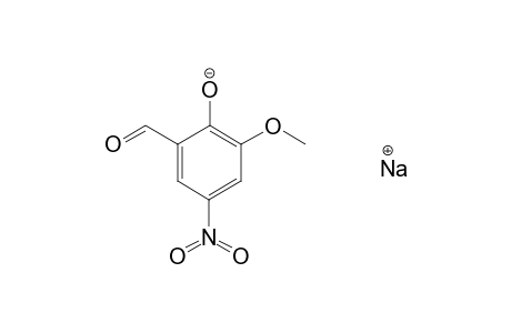 3-METHOXY-5-NITROSALICYLALDEHYDE, SODIUM SALT