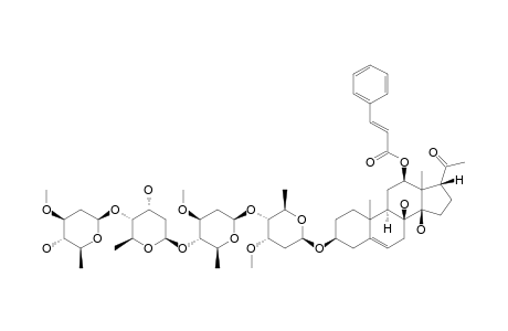 IKEMAGENIN-3-O-BETA-D-OLEANDROPYRANOSYL-(1->4)-BETA-D-DIGITOXOPYRANOSYL-(1->4)-BETA-D-OLEANDROPYRANOSYL-(1->4)-BETA-D-CYMAROPYRANOSIDE