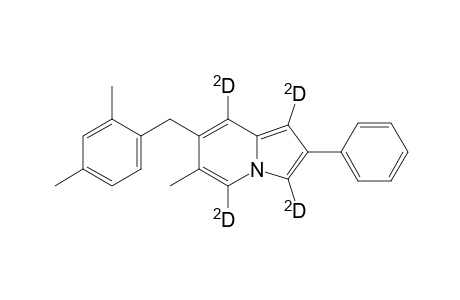 6-Methyl-2-phenyl-7-(2,4-dimethylbenzyl)indolizine-d(4)