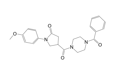 4-[(4-benzoyl-1-piperazinyl)carbonyl]-1-(4-methoxyphenyl)-2-pyrrolidinone